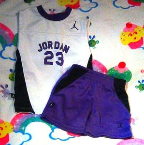Jordan 23 Purple Basketball Set